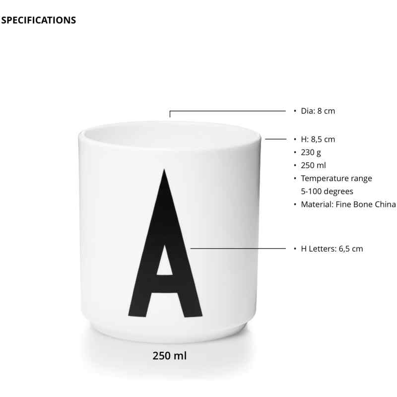 DL Tasse weiss Eigenschaften