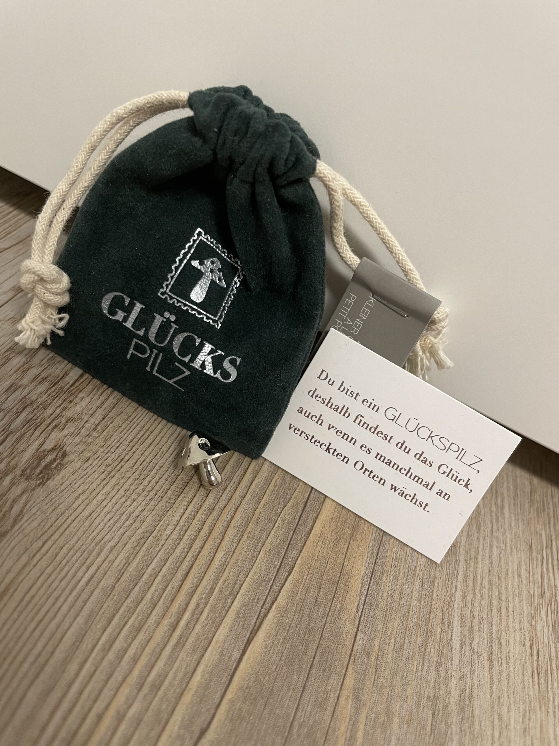 Giving kleiner Glücksbringer Glückspilz