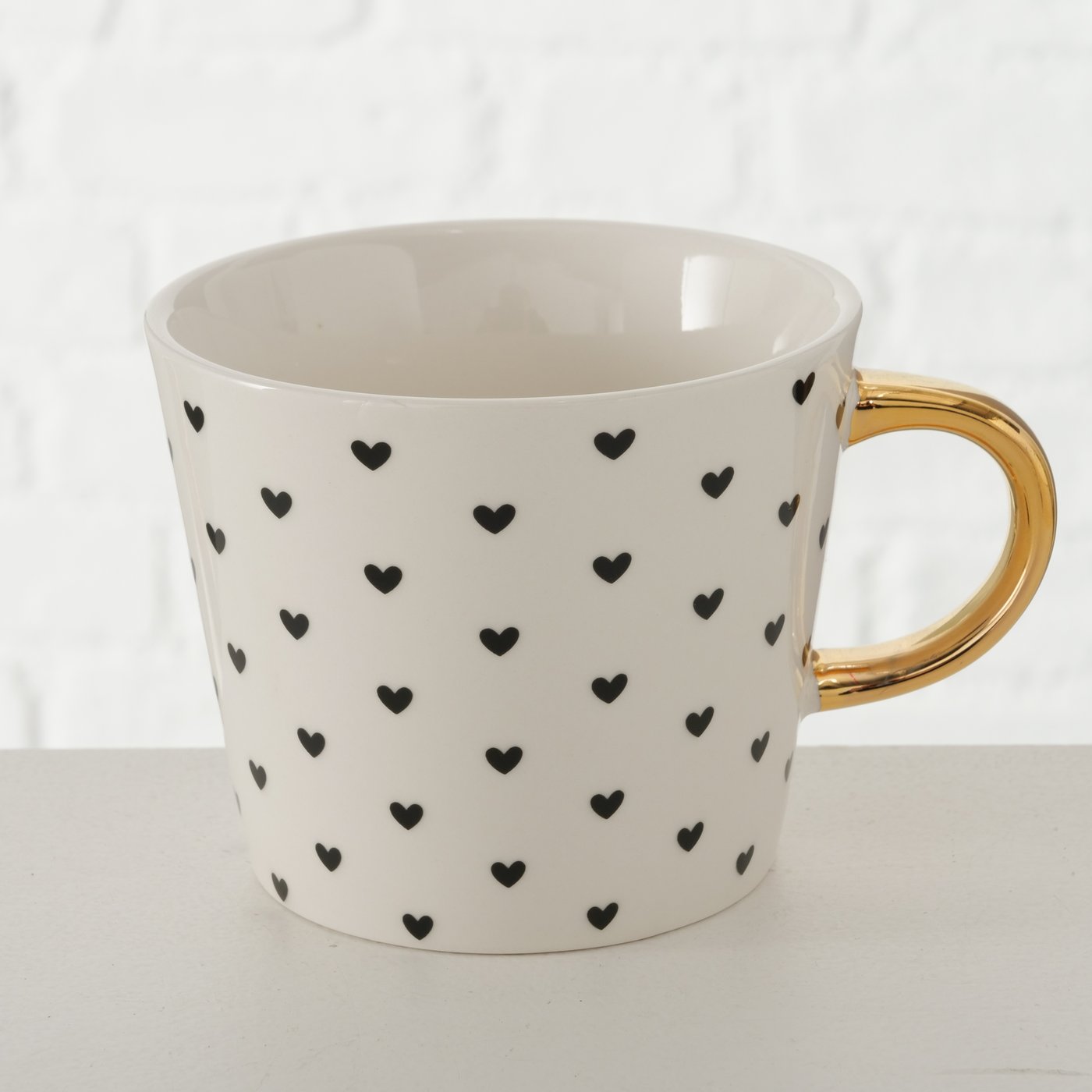 Becher Fayette kleine schwarze Herzen