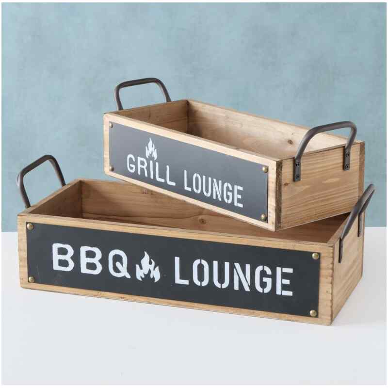 BBQ Grill Lounge Tablett Varianten