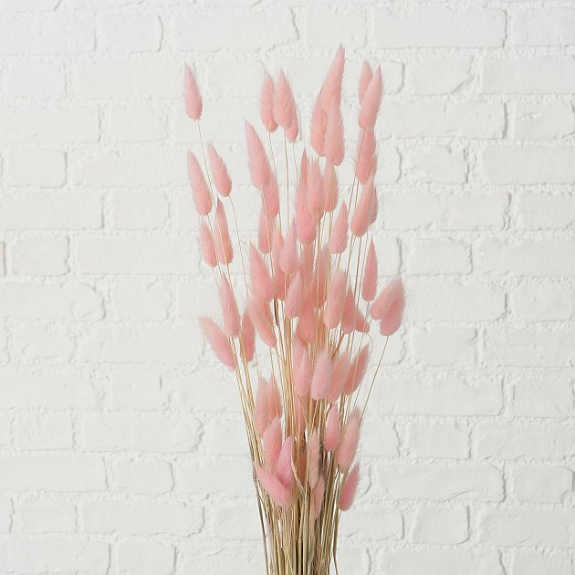 Dekozweig Samtgras rosa