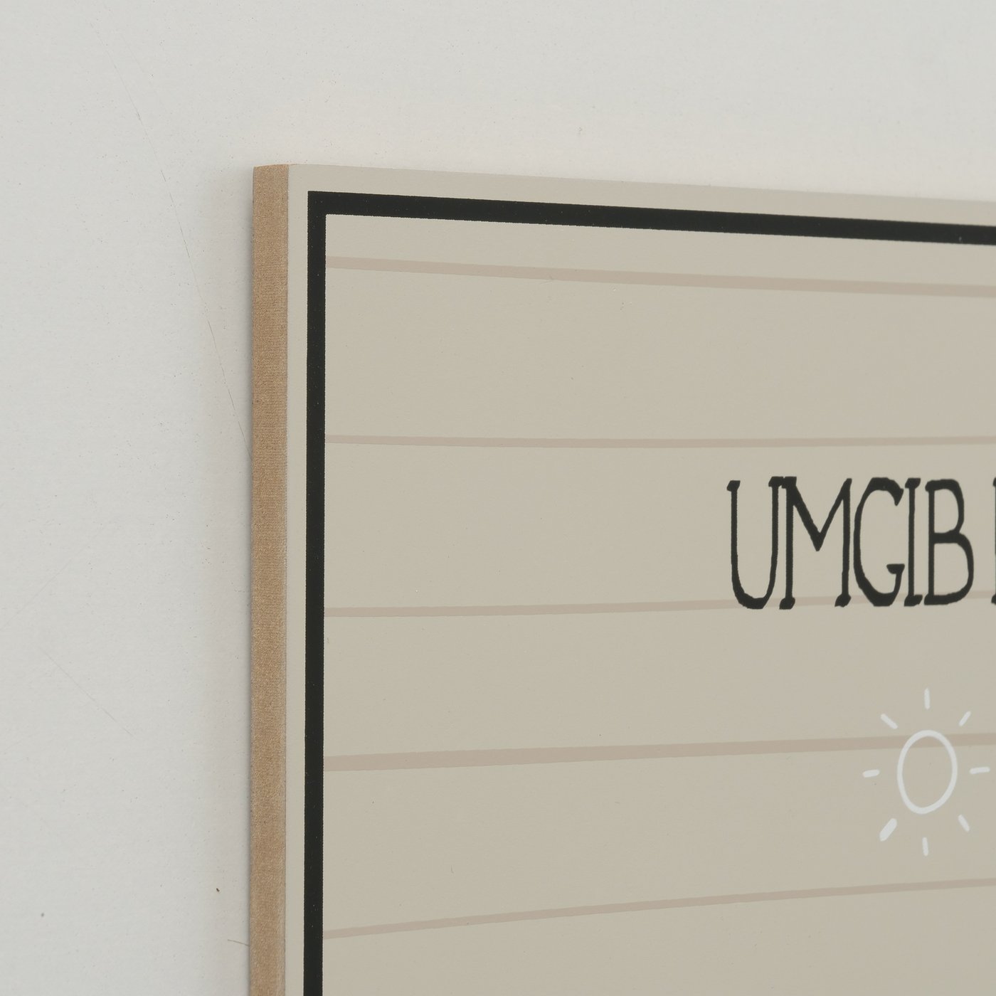 Deko-Schild Lebensgefühl 2