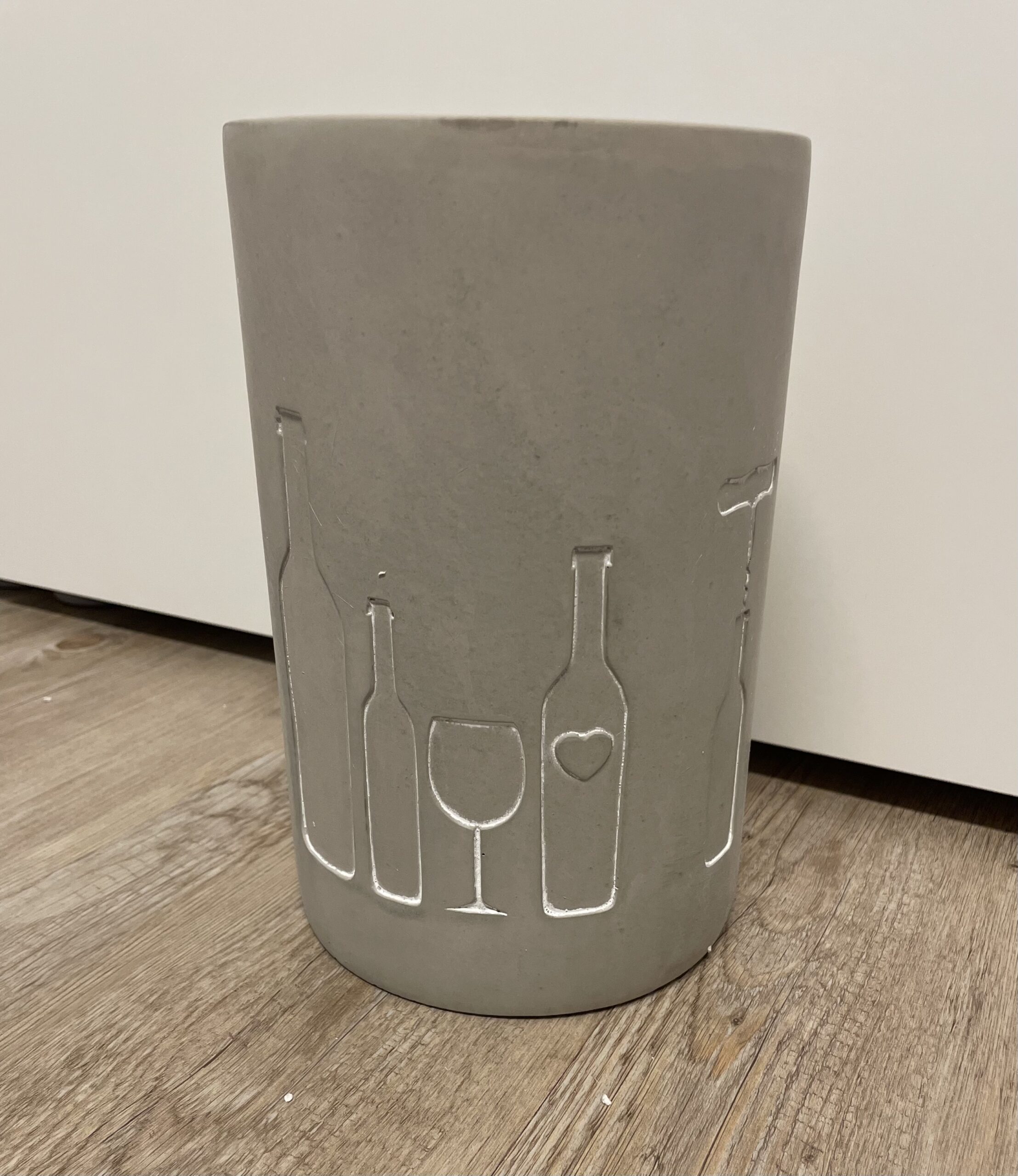 Weinkühler Flasche und Glas