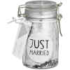 Geschenkglas Just married