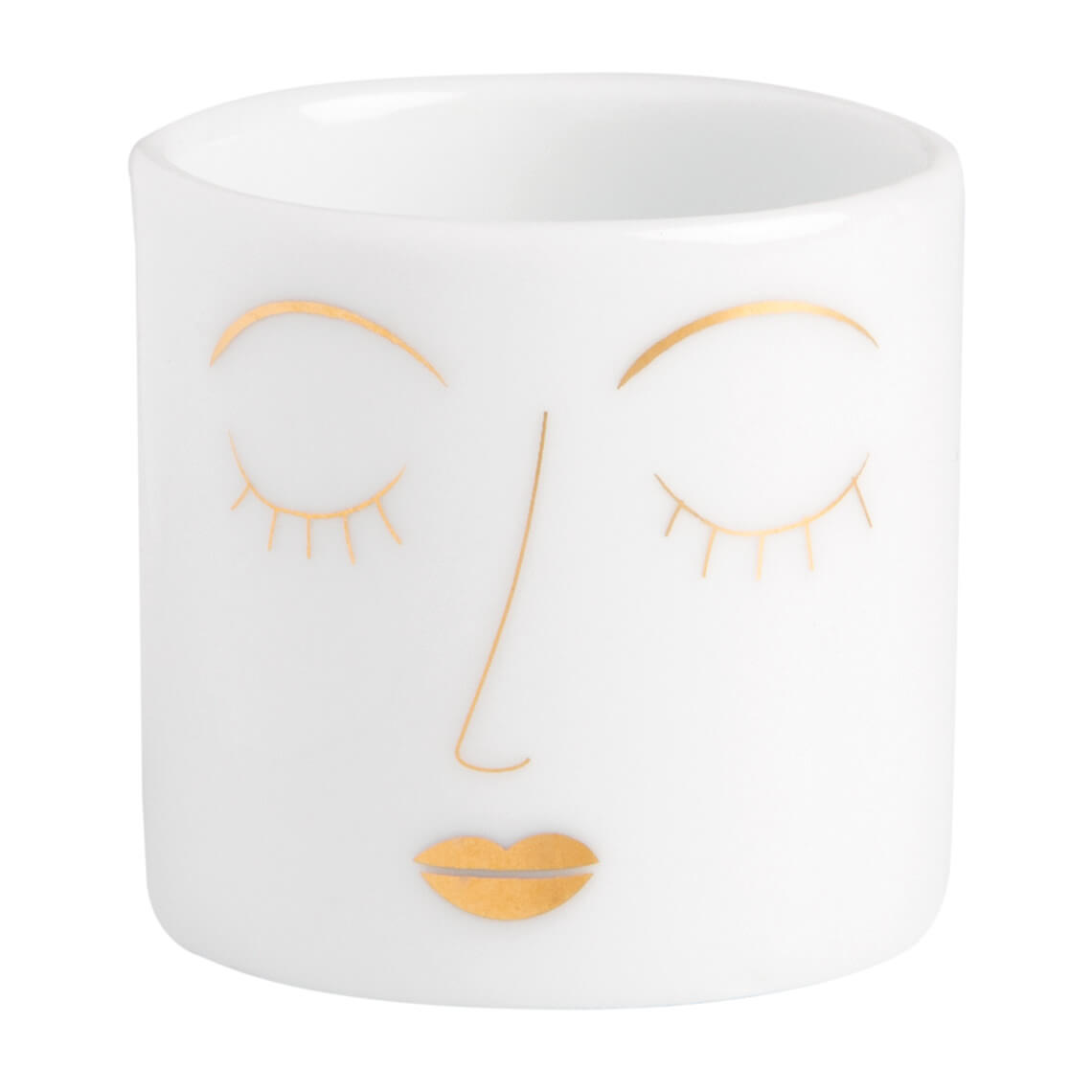 Helle Freude Teelichthalter Gesicht