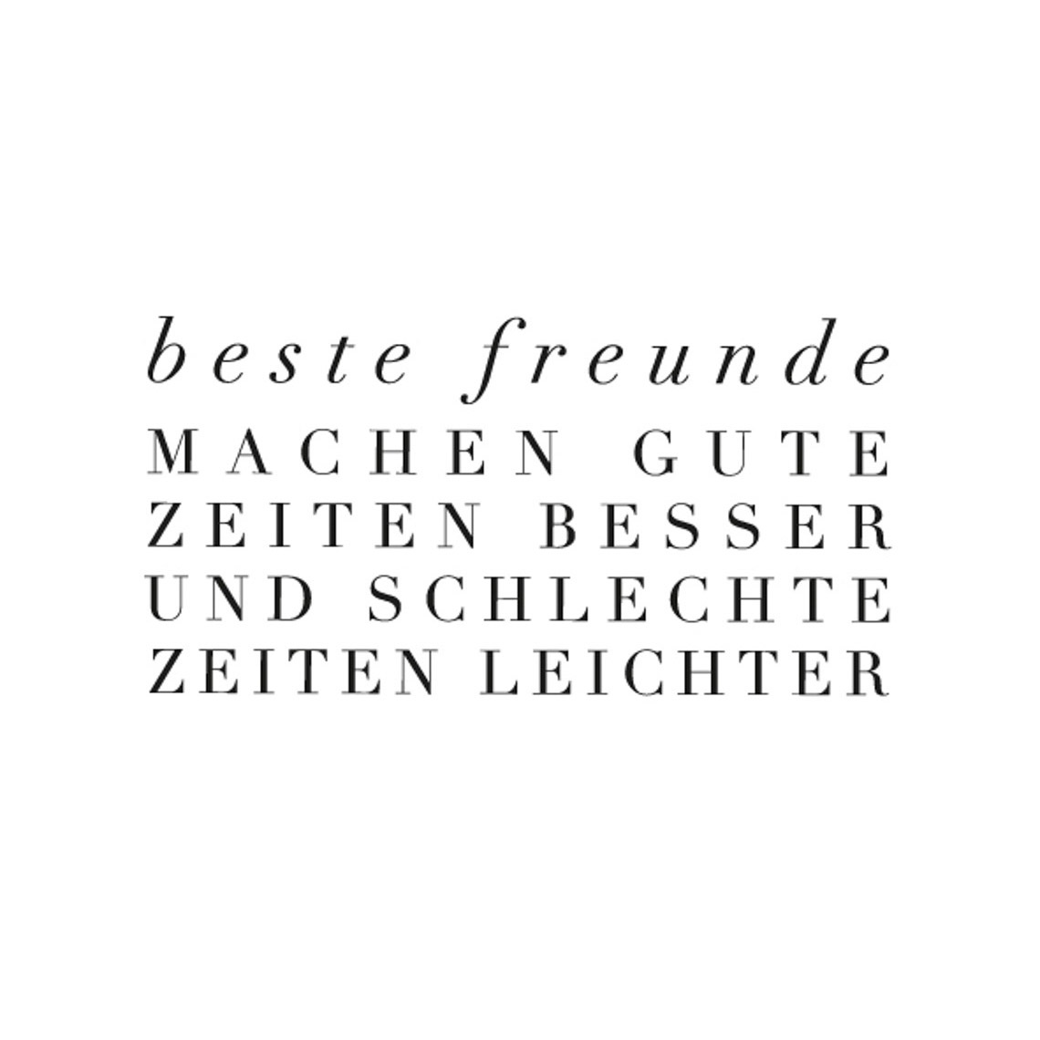 Giving kleiner Glücksbringer Spruch