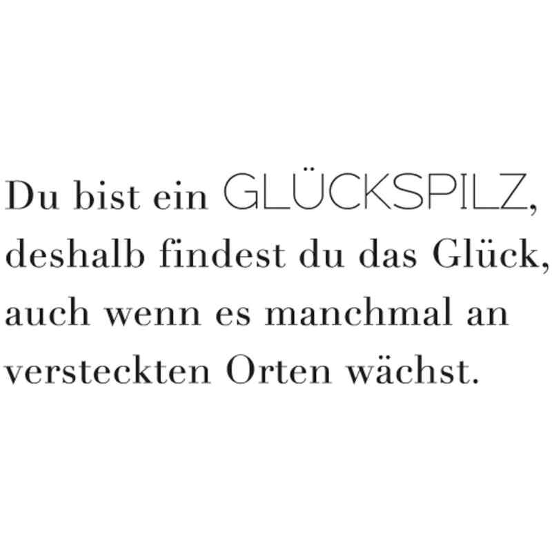 Giving kleiner Glücksbringer Spruch