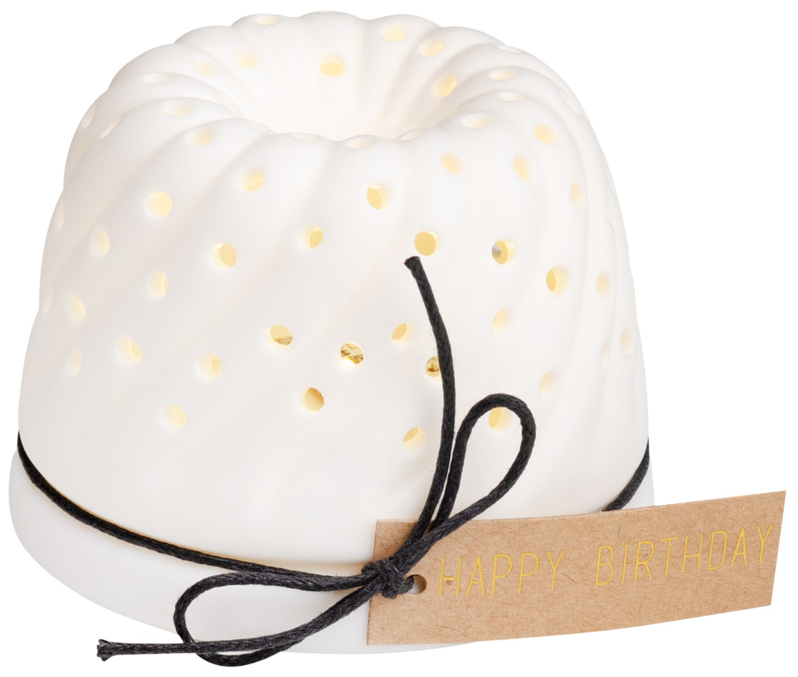 Giving LED Lichtbotschaft Kuchen brennend