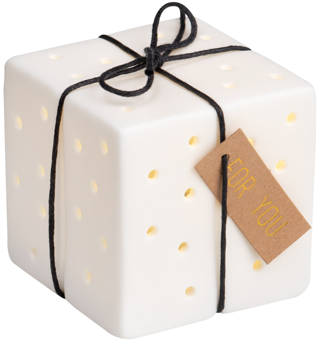 Giving LED Lichtbotschaft Würfel brennend