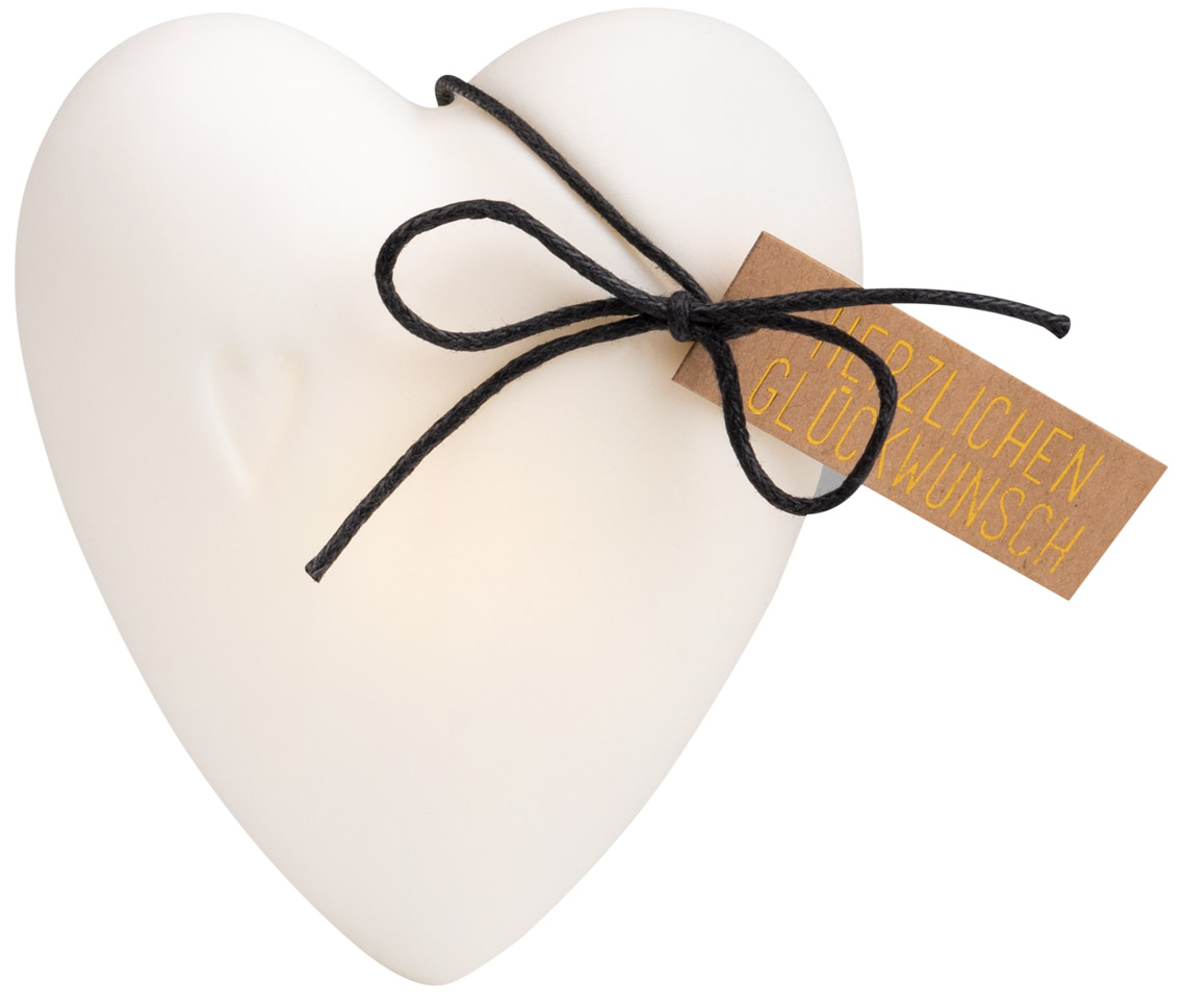 Giving LED Lichtbotschaft Herz brennend