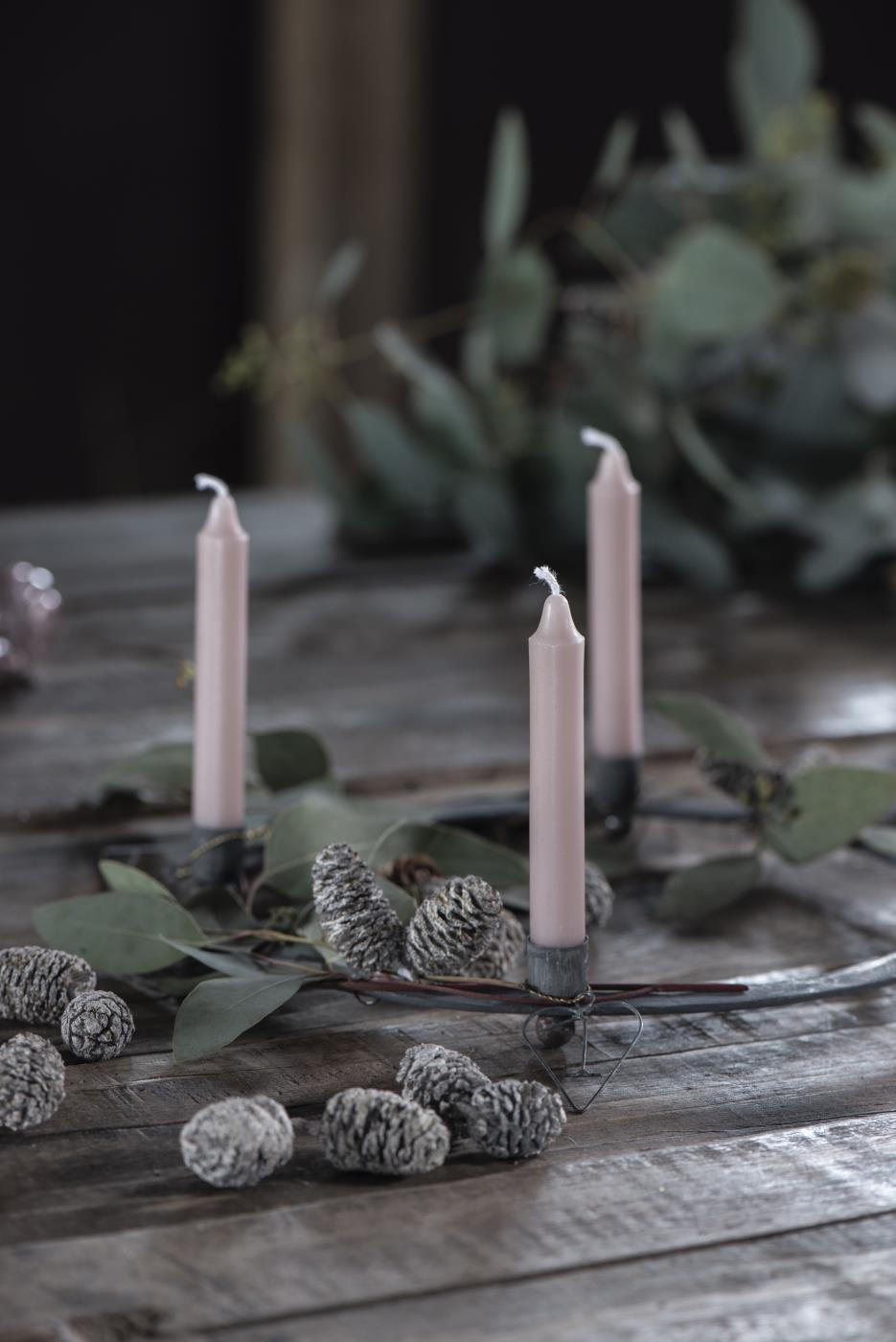 Kerzen dünn 10 Stück malva Detailbild