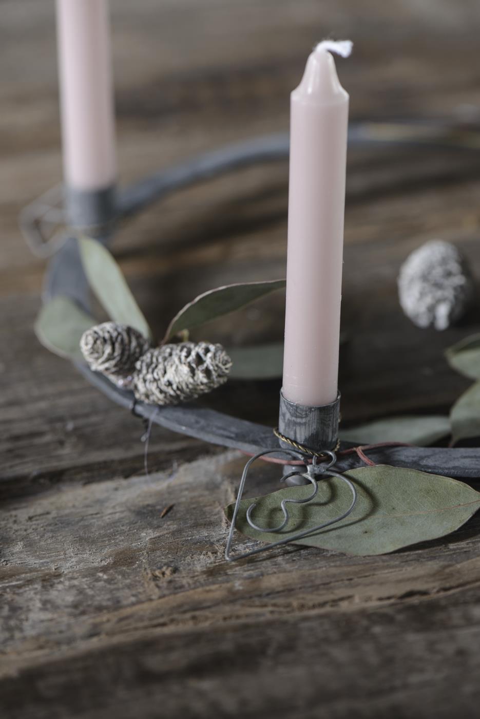 Kerzen dünn 10 Stück malva Detailbild