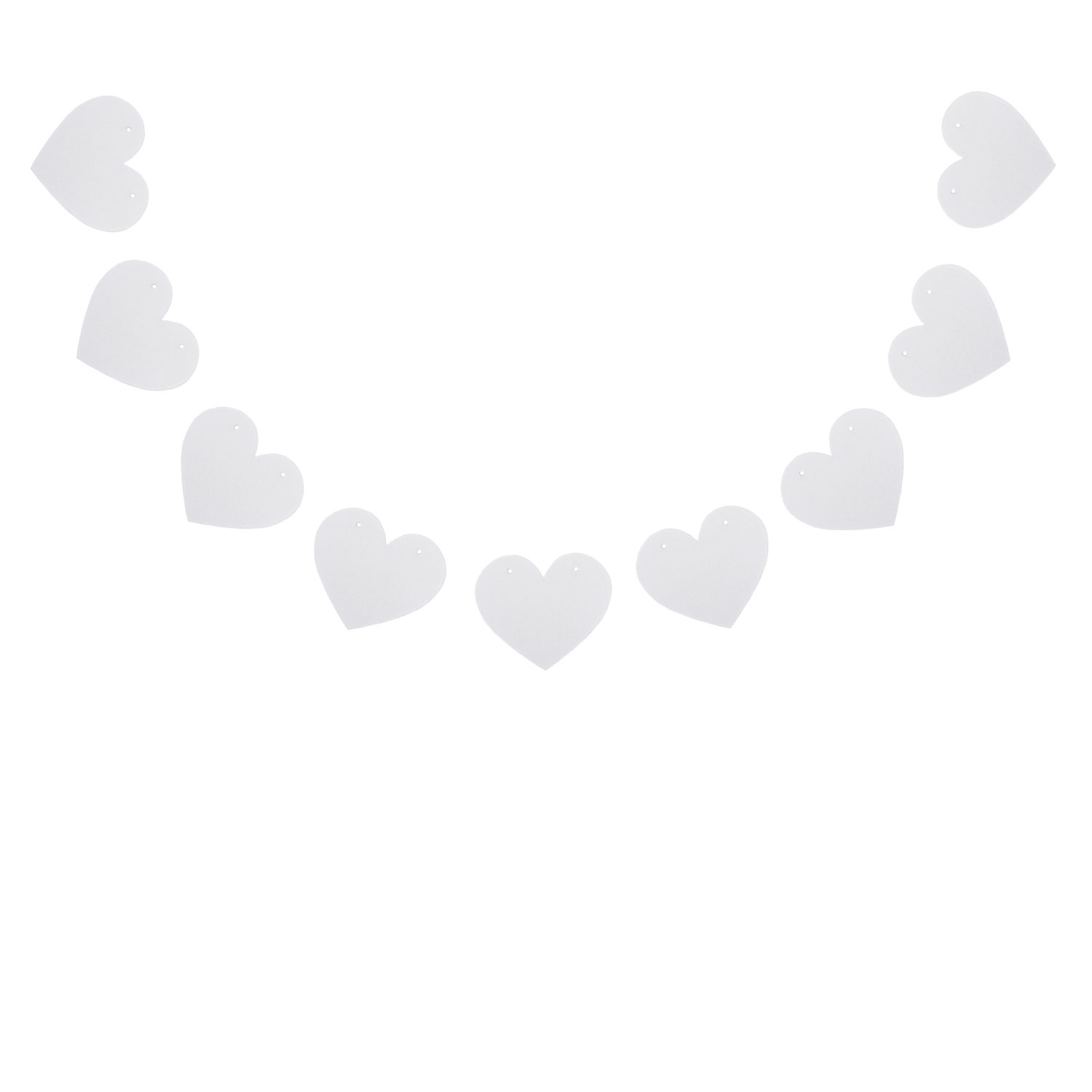 Holzanhänger Herz weiß