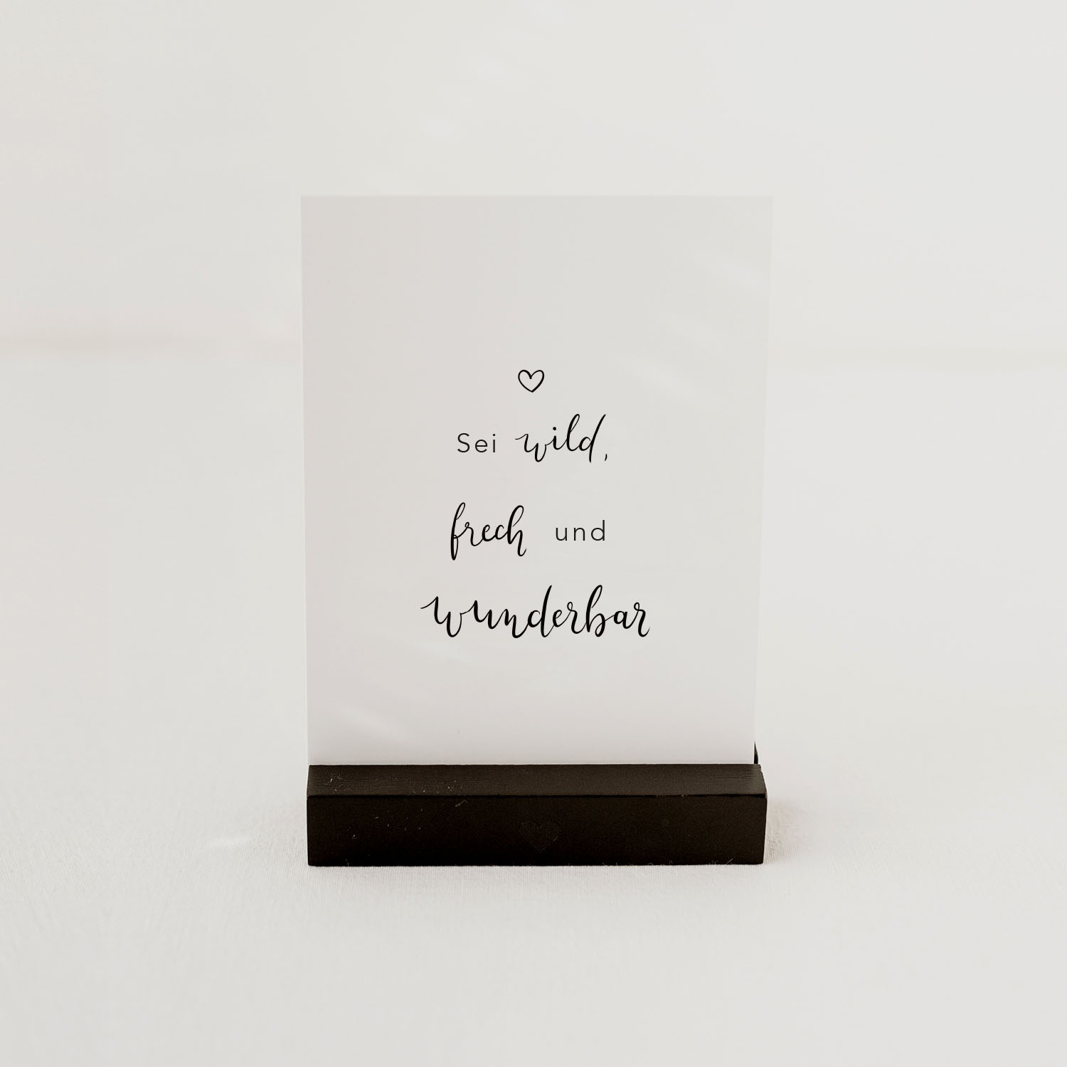 Spruchkarte Wild und frech