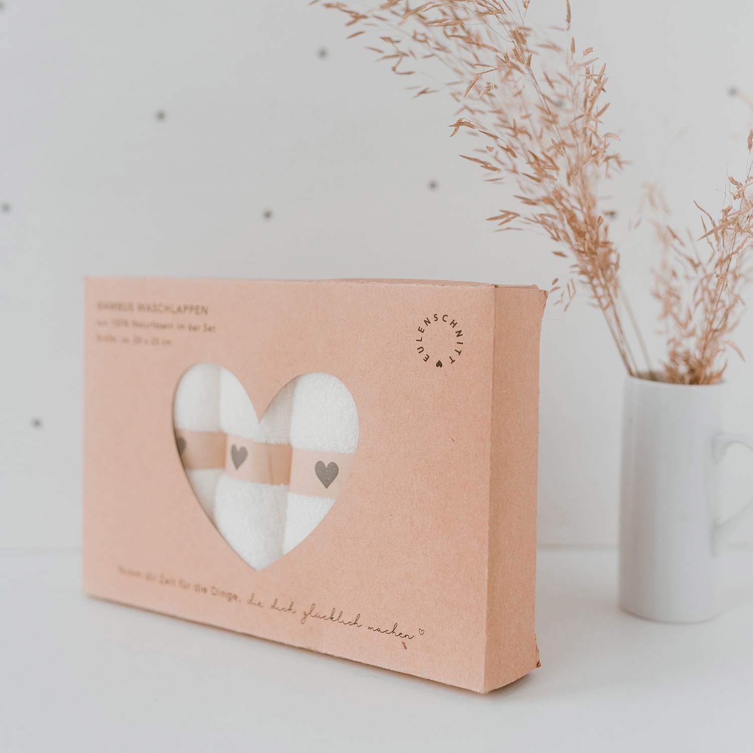 Waschlappen Herz 6er Set