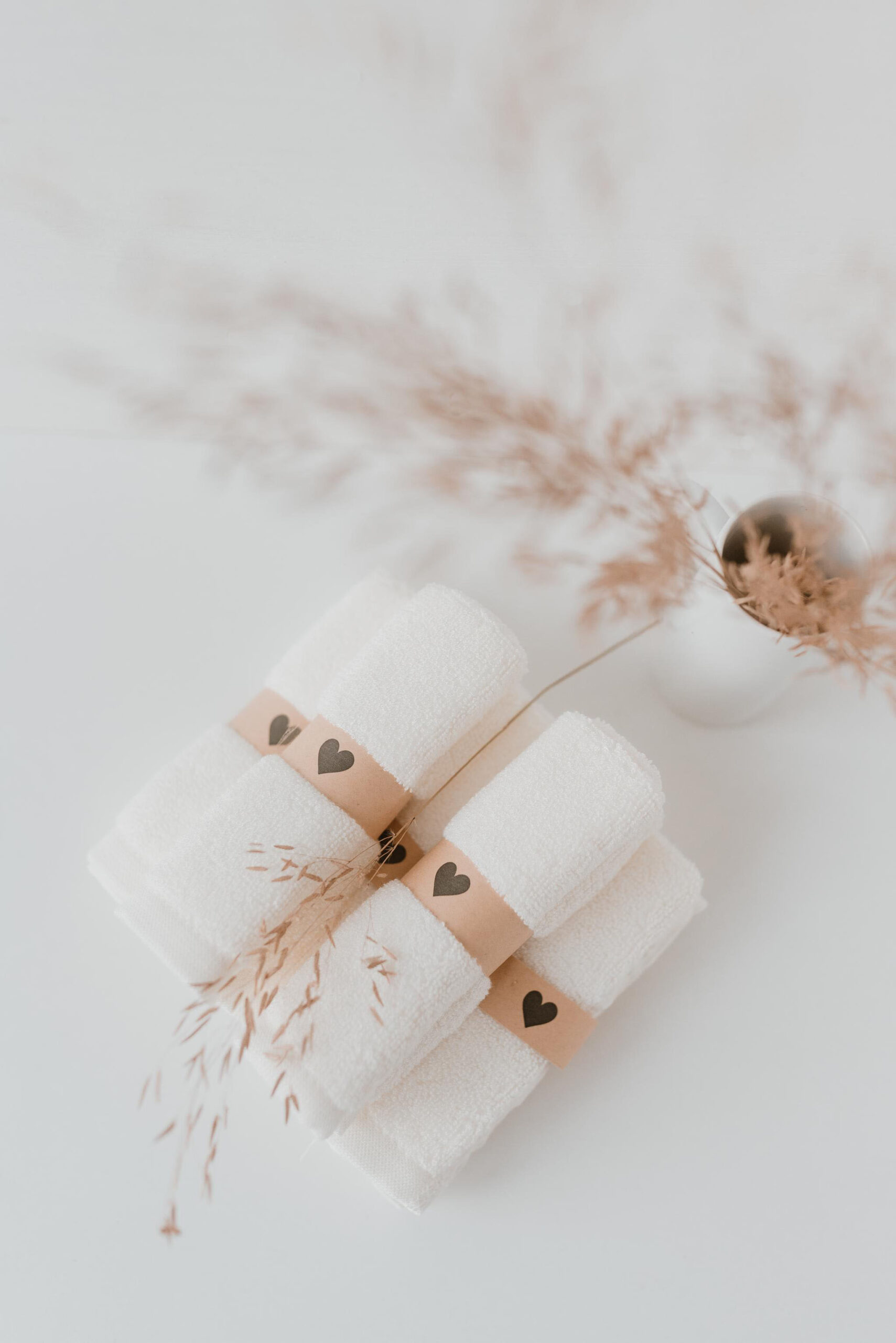 Waschlappen Herz 6er Set