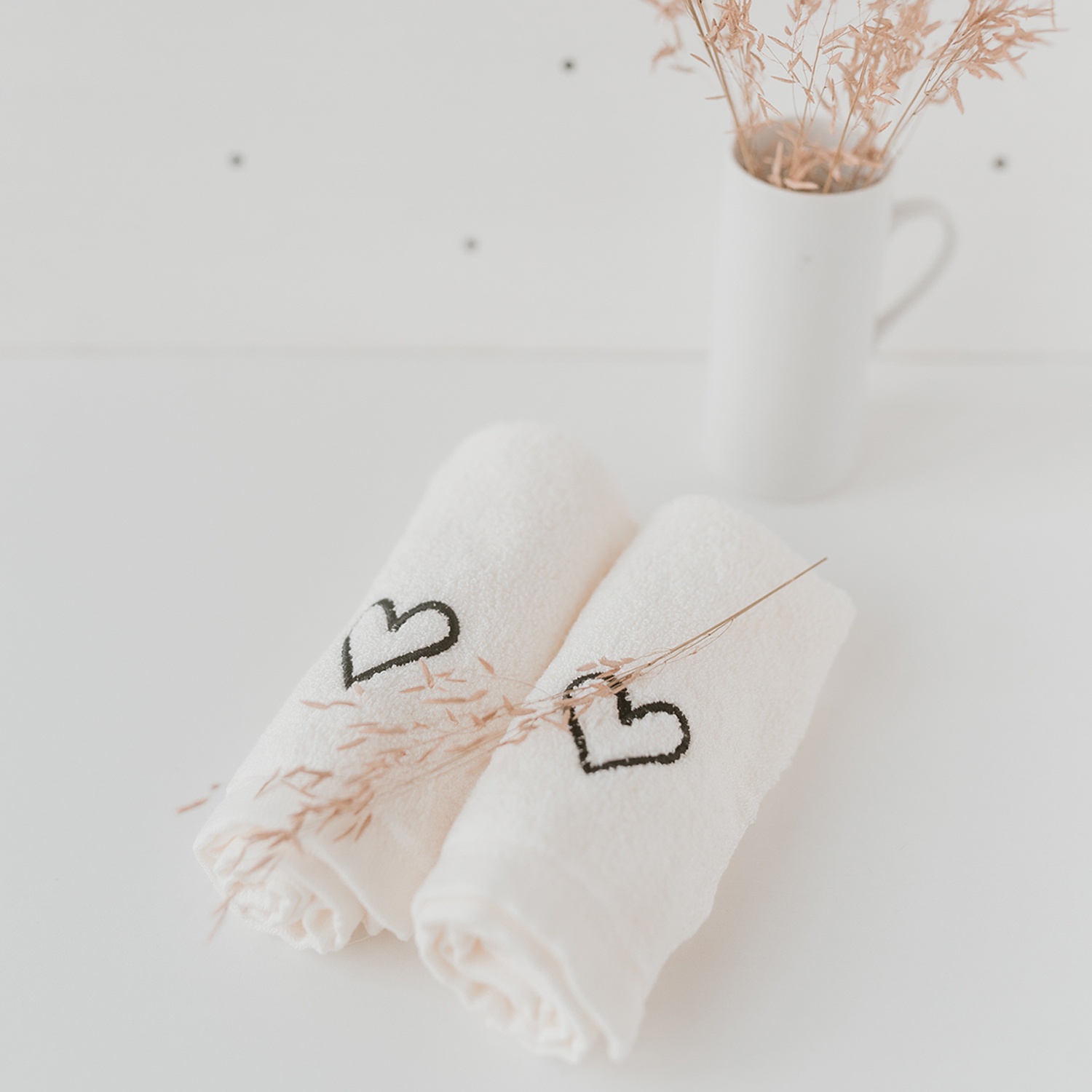 Waschlappen Herz 6er Set