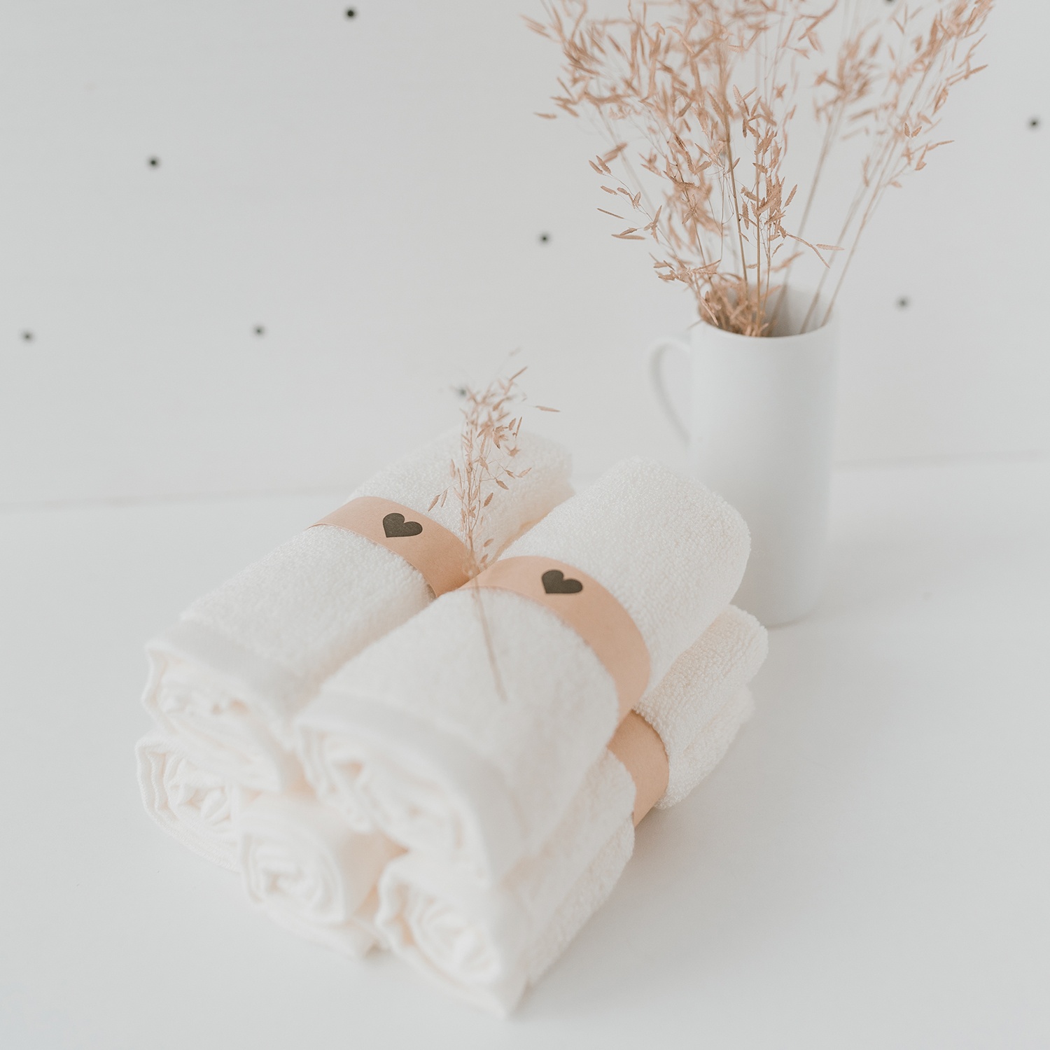 Waschlappen Herz 6er Set