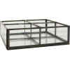 Glasbox mit 4 Fächern