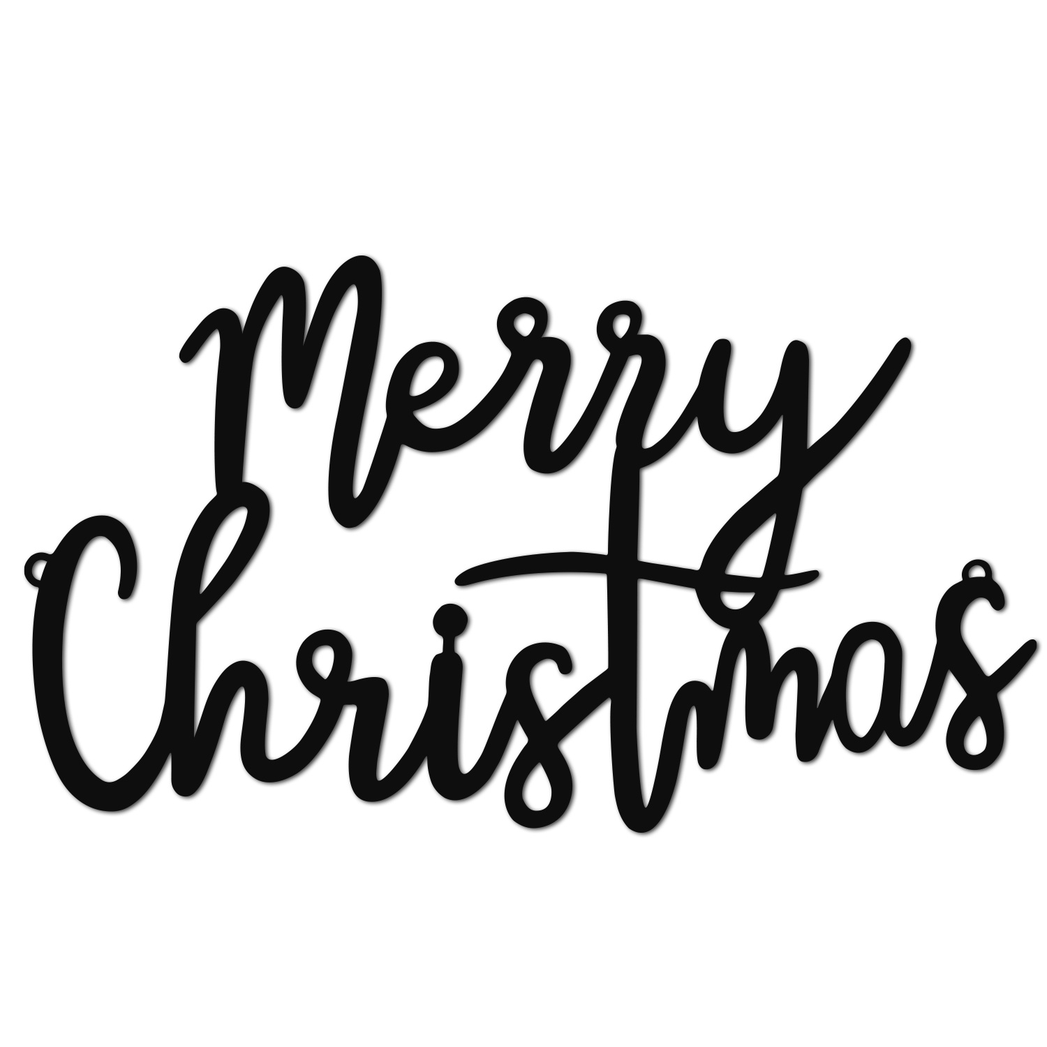 Schriftzug Merry Christmas