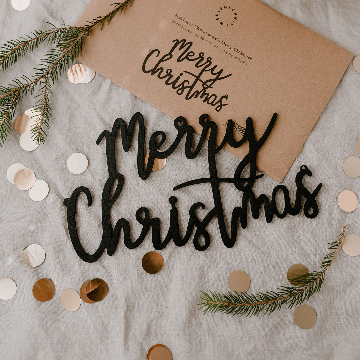 Schriftzug Merry Christmas