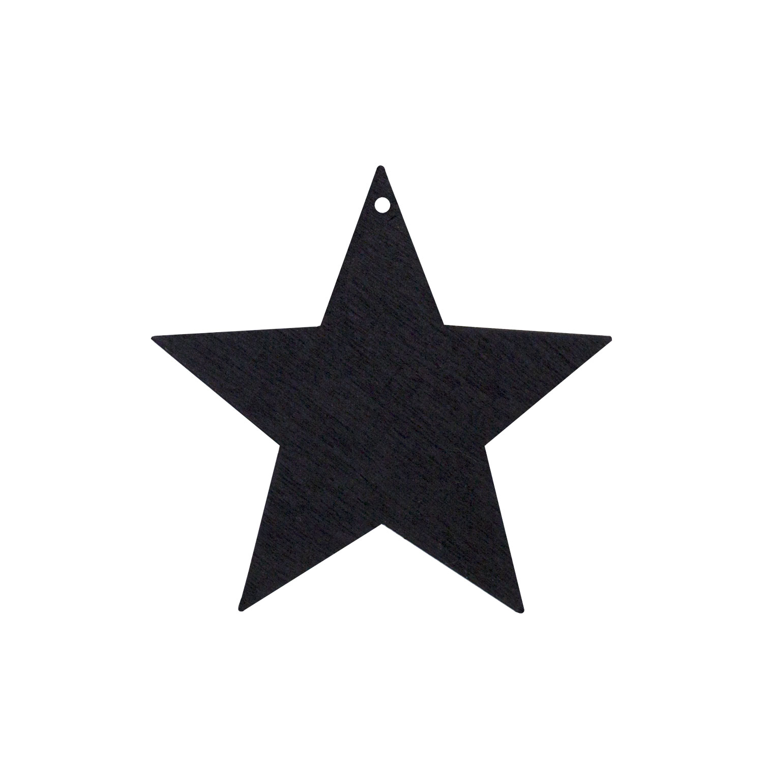 Holzanhänger Stern schwarz