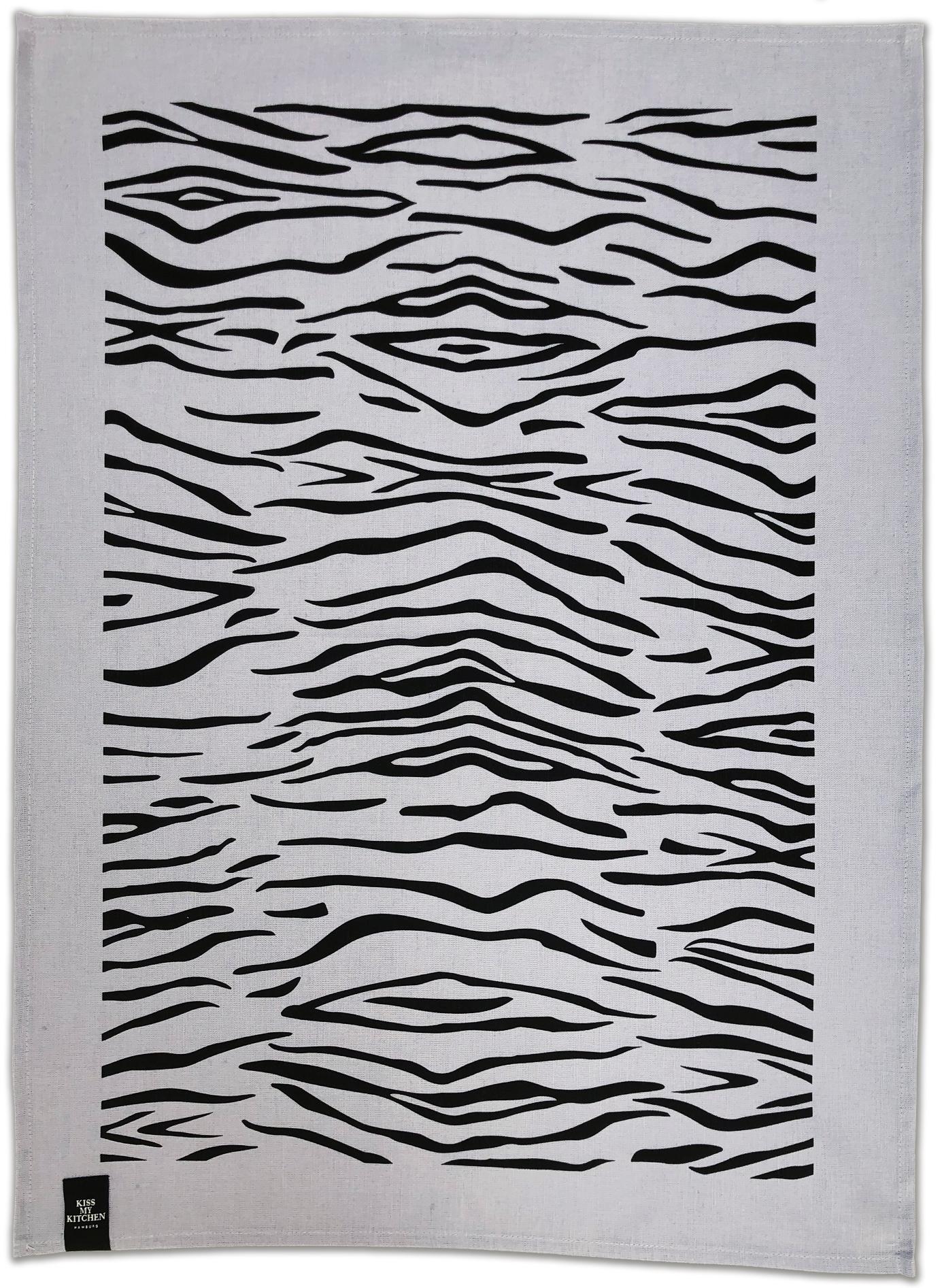 Geschirrtuch Wild grey-black