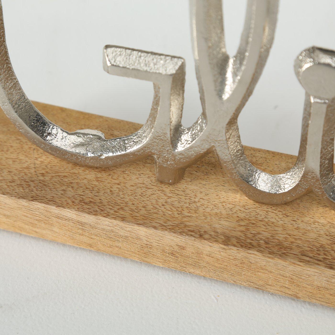 Aufsteller Glück silber