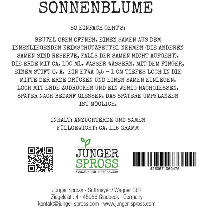 Junger Spross - Happy Birthday Lieblingsmensch (Sonnenblume)