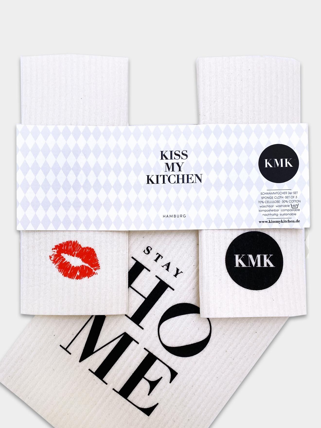 Schwammtuch 3er Set Stay Home