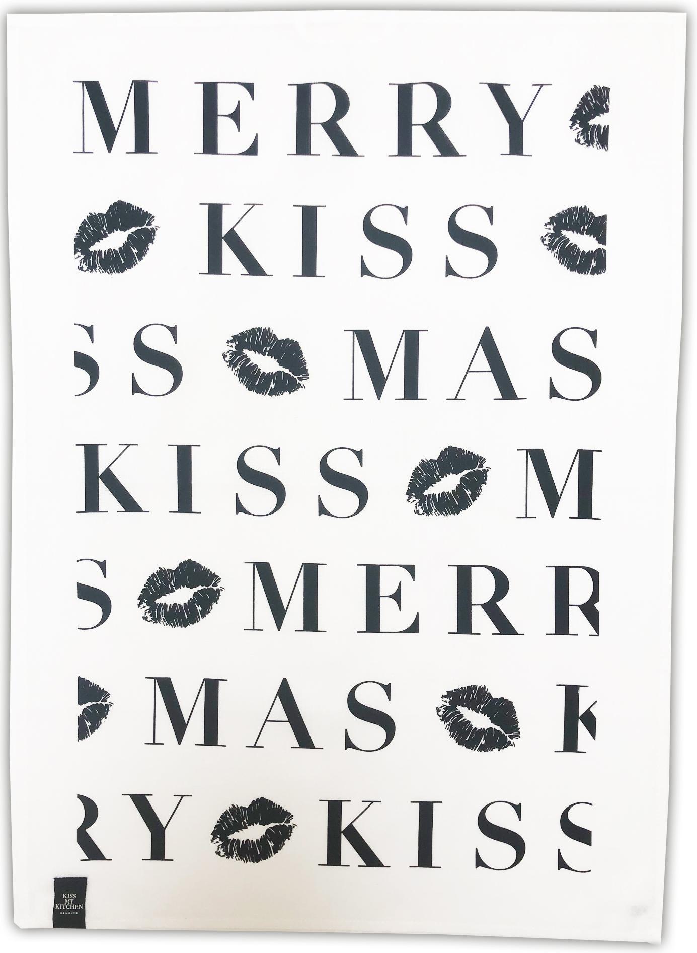 33474383-79D1-46D0-9F42-BA7A8D03A181 Geschirrtuch MerryKissMas2 white-black