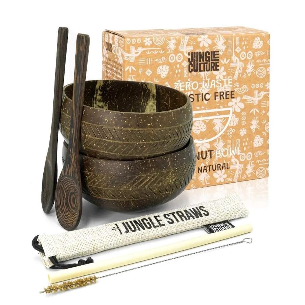 9148B538-9A6C-4D40-8384-4521EAF7DE55 Coconut Shell Bowls & Spoons - Muster Geometrie