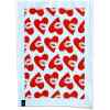 Geschirrtuch Lovekiss white-red