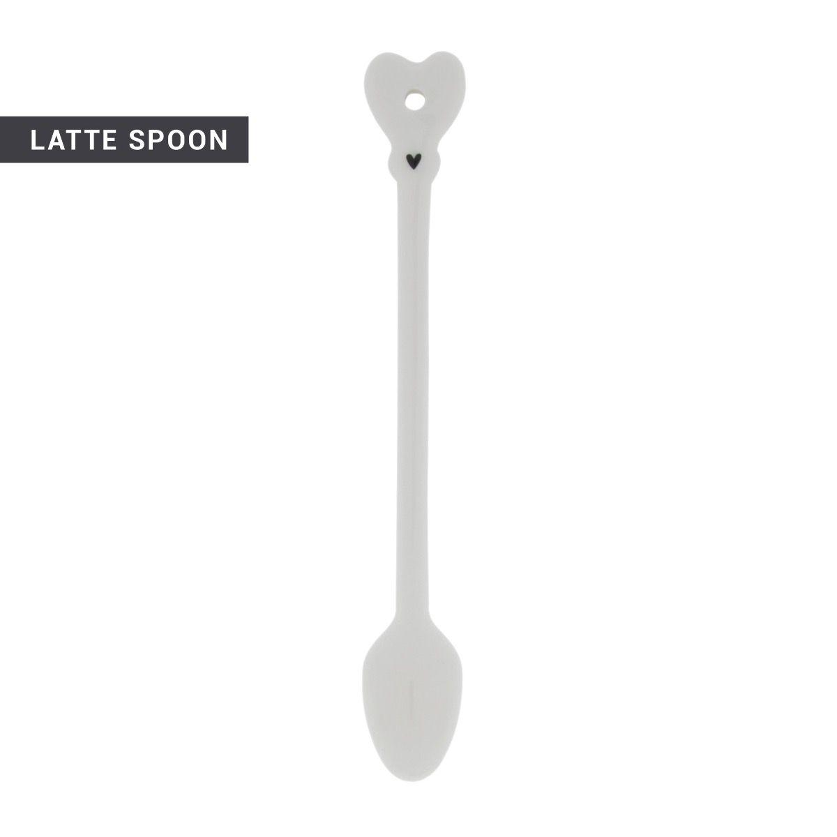 Kaffee-Löffel weiss lang