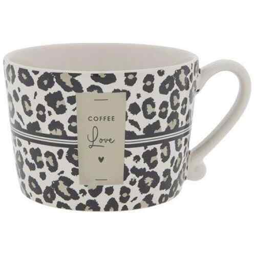 Tasse White/Leopard Coffee Love