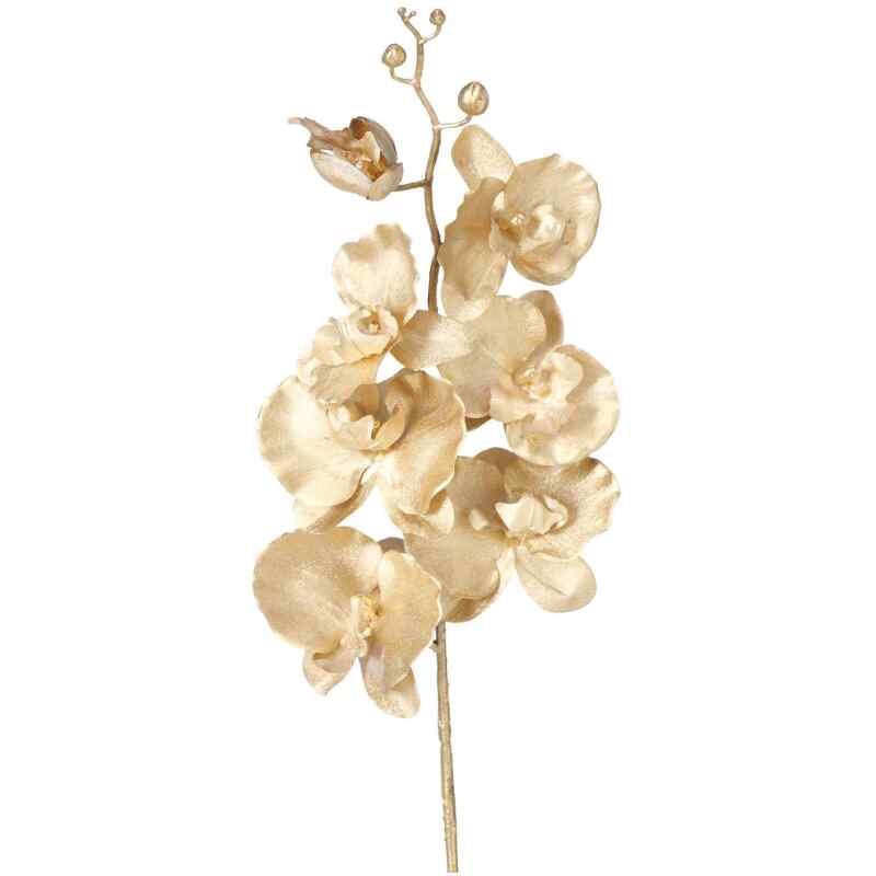 Dekozweig Orchidee Gold