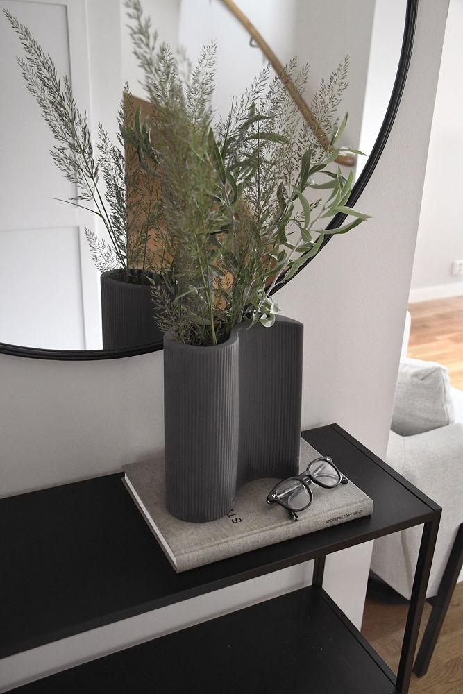 Vase Edshult dunkelgrau