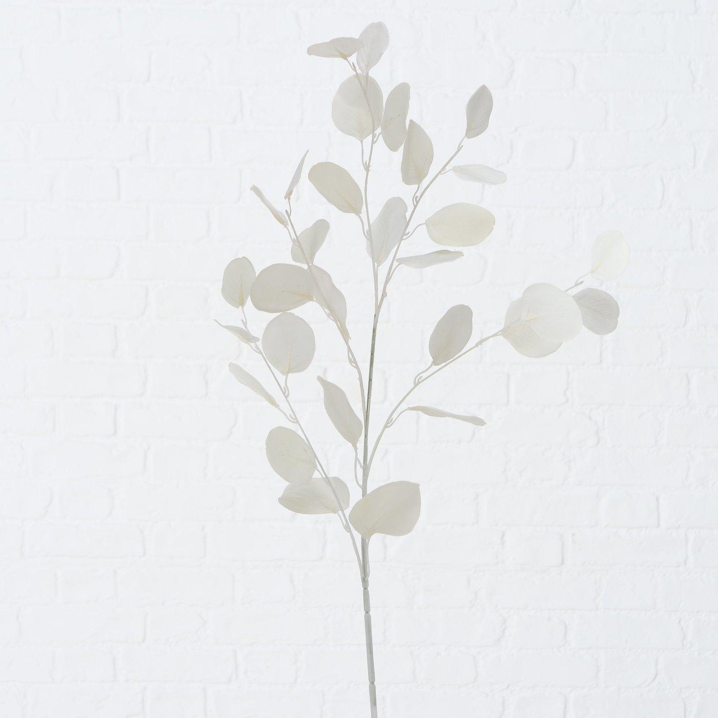 Dekozweig Eukalyptus, Weiß