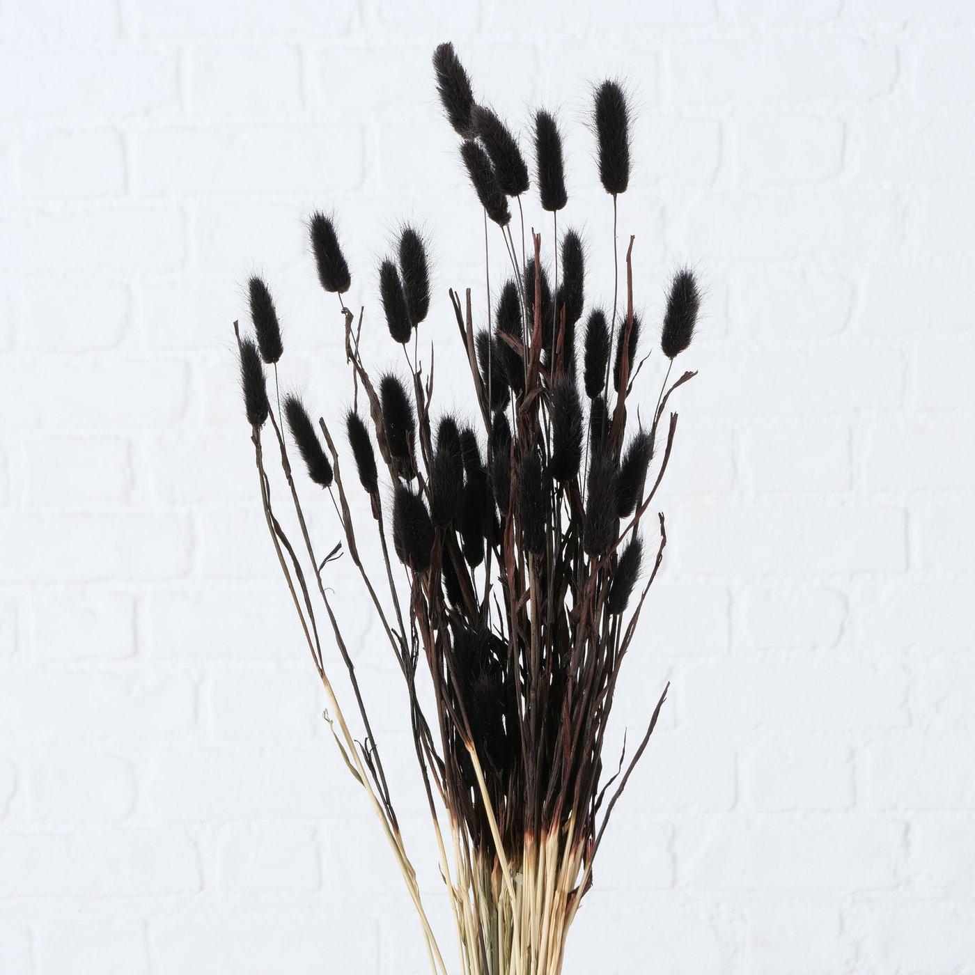 Dekozweig Samtgras 2 Farben schwarz natur