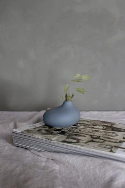 Vase Källa groß blau