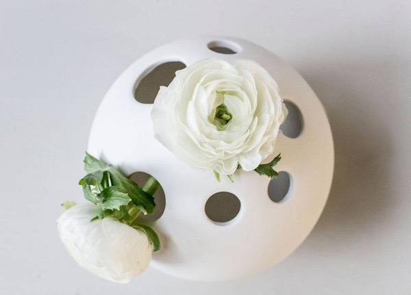 Vase Hult weiß Keramik