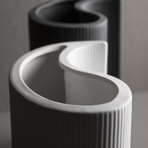 Vase Edshult dunkelgrau