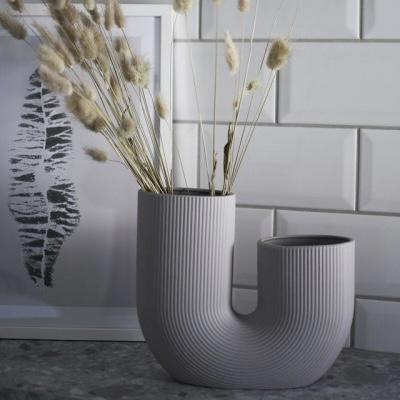 Vase Stravalla hellgrau