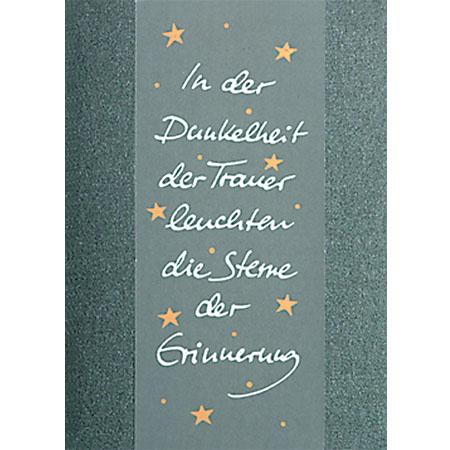 Trauerkarte In der Dunkelheit
