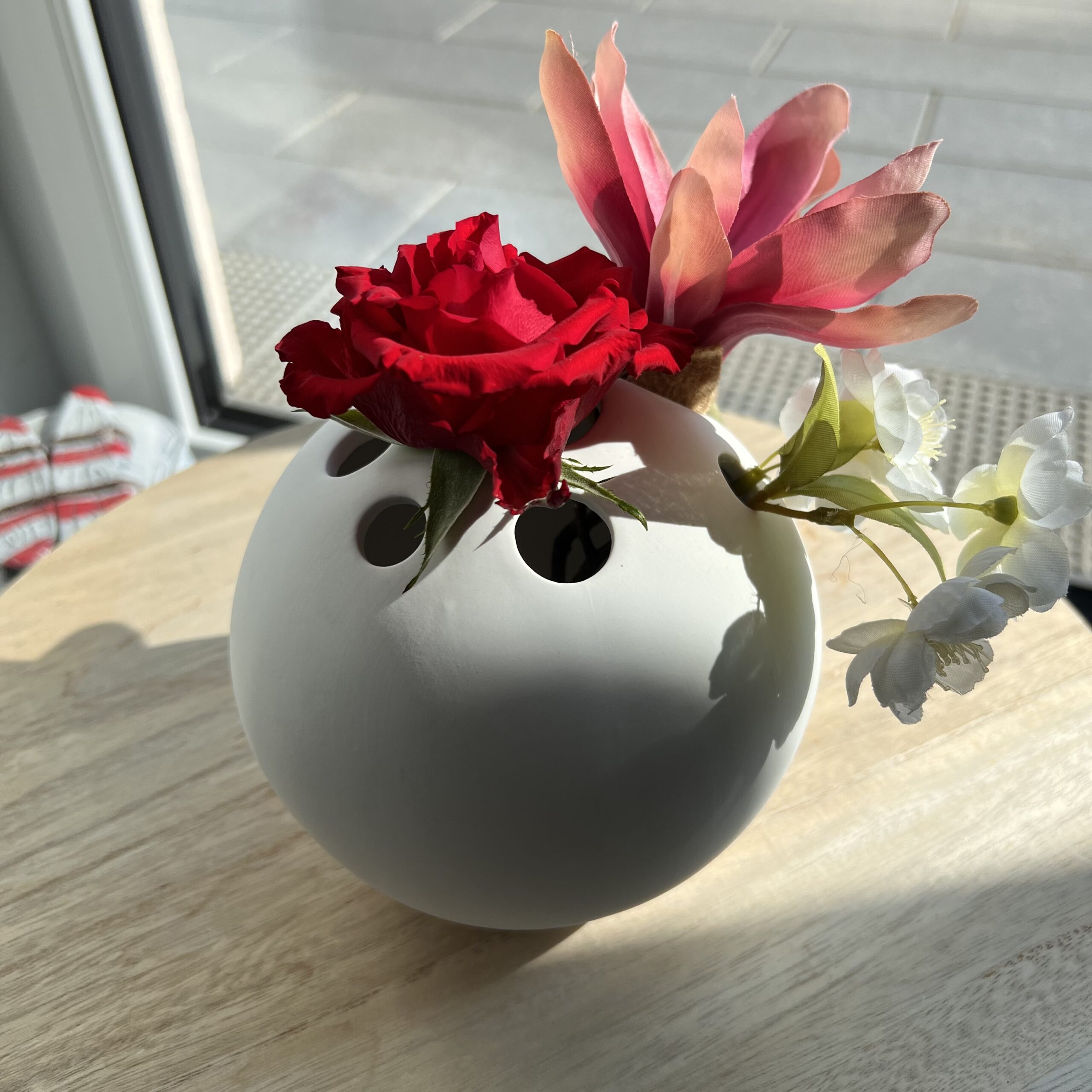 Vase Hult weiß Keramik