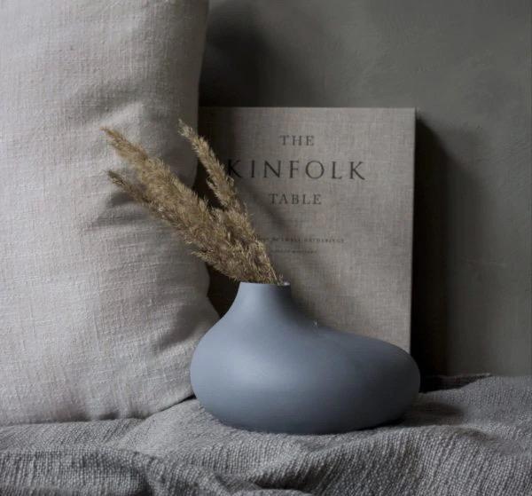 Vase Källa groß blau