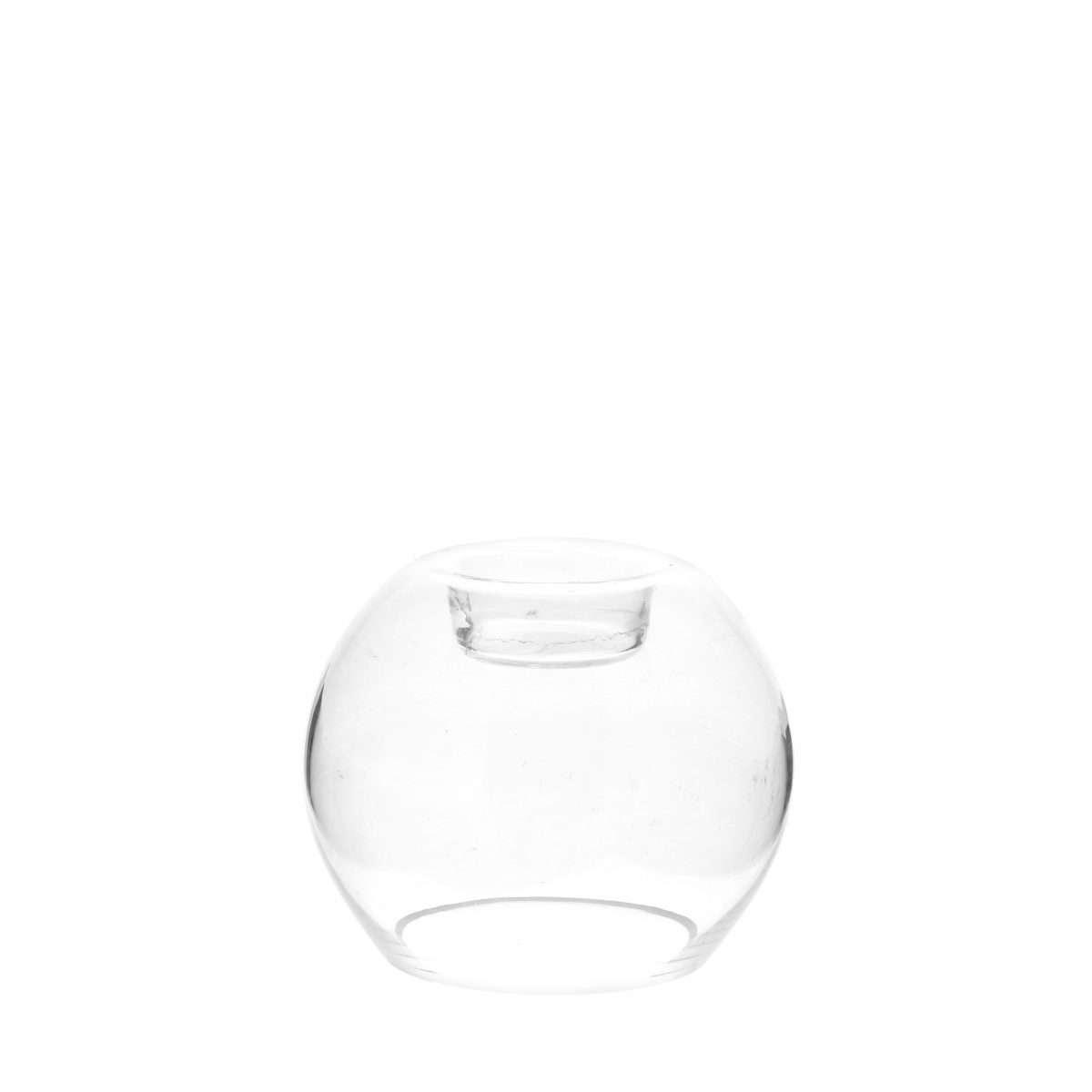 Haga Kugelvase und Teelichthalter aus Glas