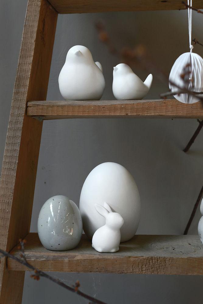 Dekofigur Ei Bjuv weiß groß