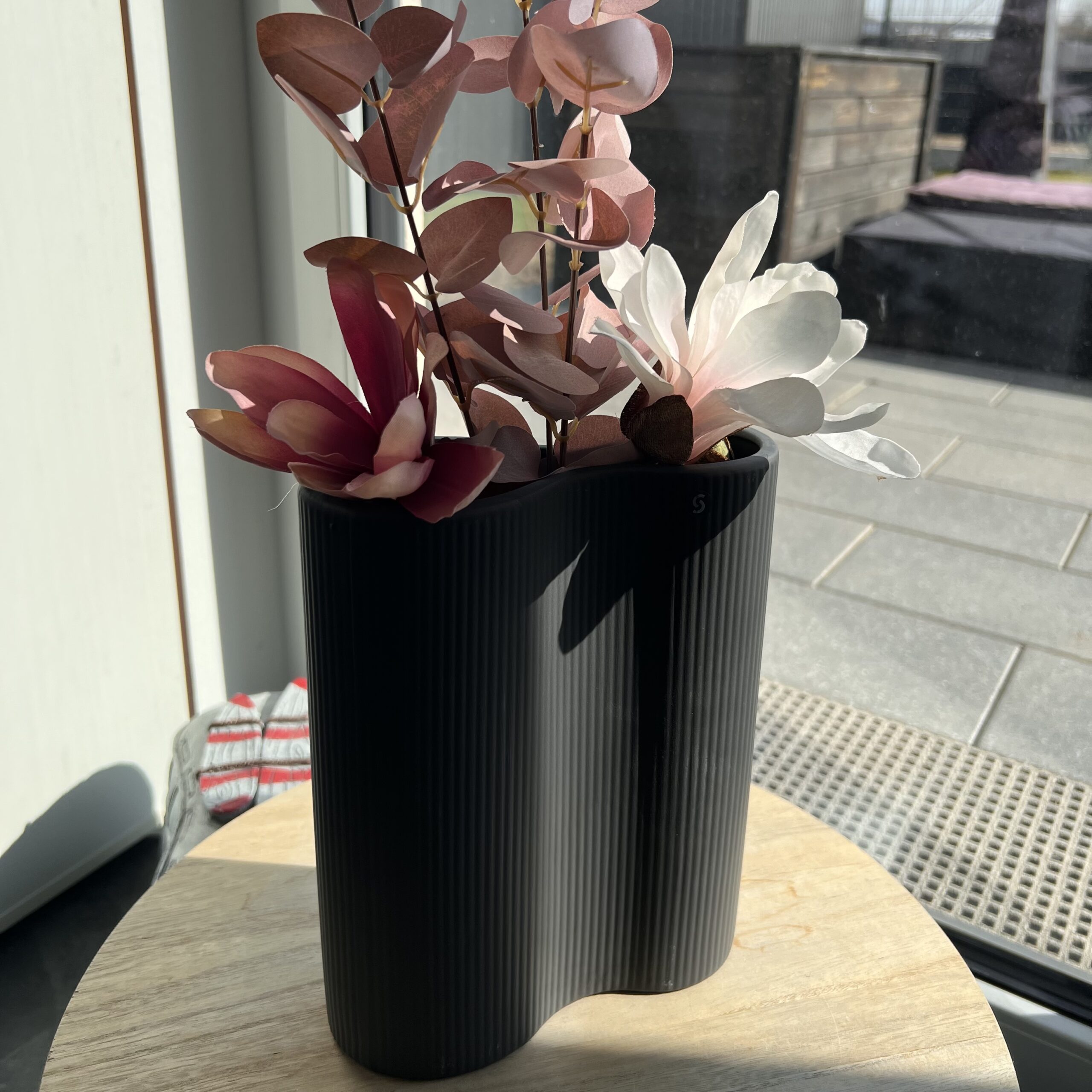 Vase Bunn dunkelgrau
