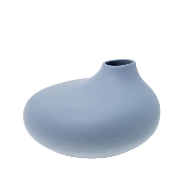 Vase Källa groß blau
